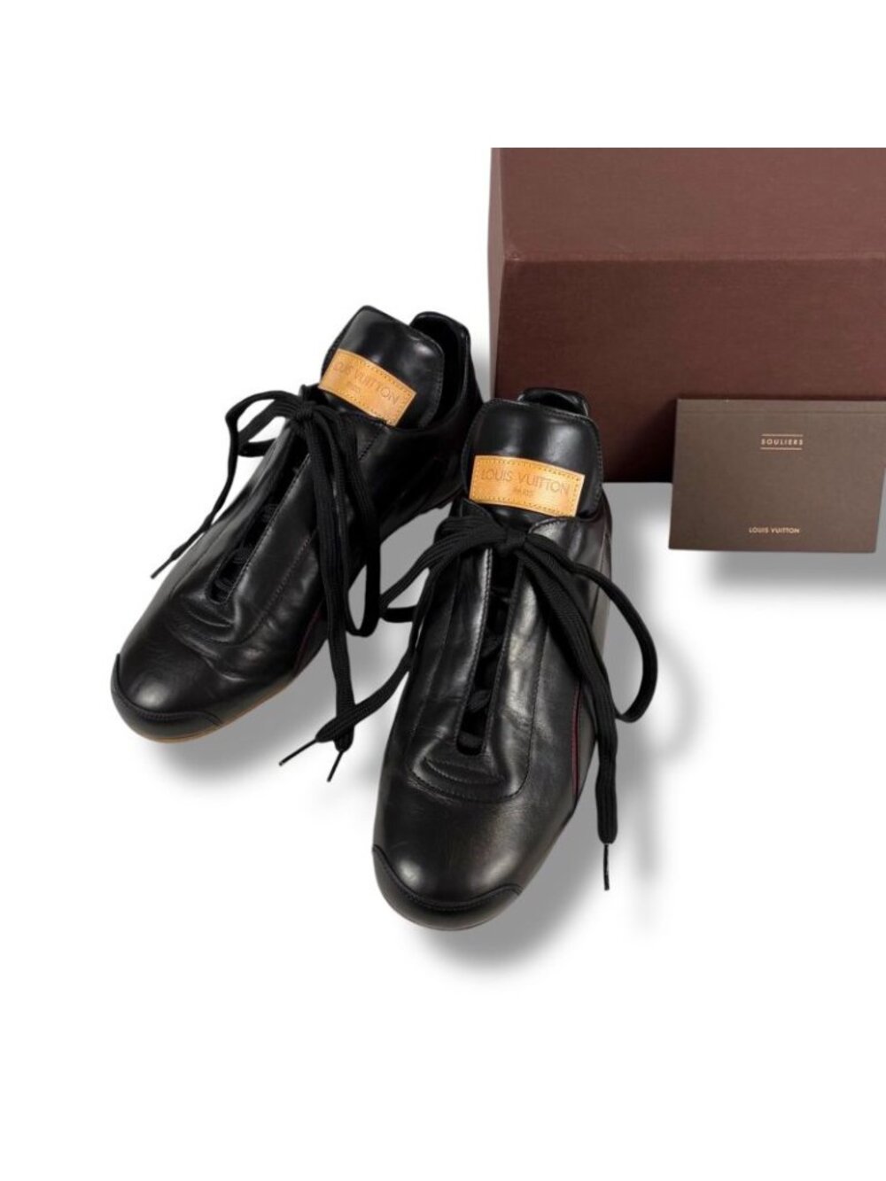 ★SOLD★ Louis Vuitton Leather Sneakers Black Football Soccer Shoes 5 - Picture 15 of 15